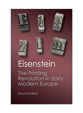 英文原版 The Printing Revolution in Early Modern Europe 近代早期欧洲的印刷革命 剑桥Canto经典系列 英文版进口英语原版书籍