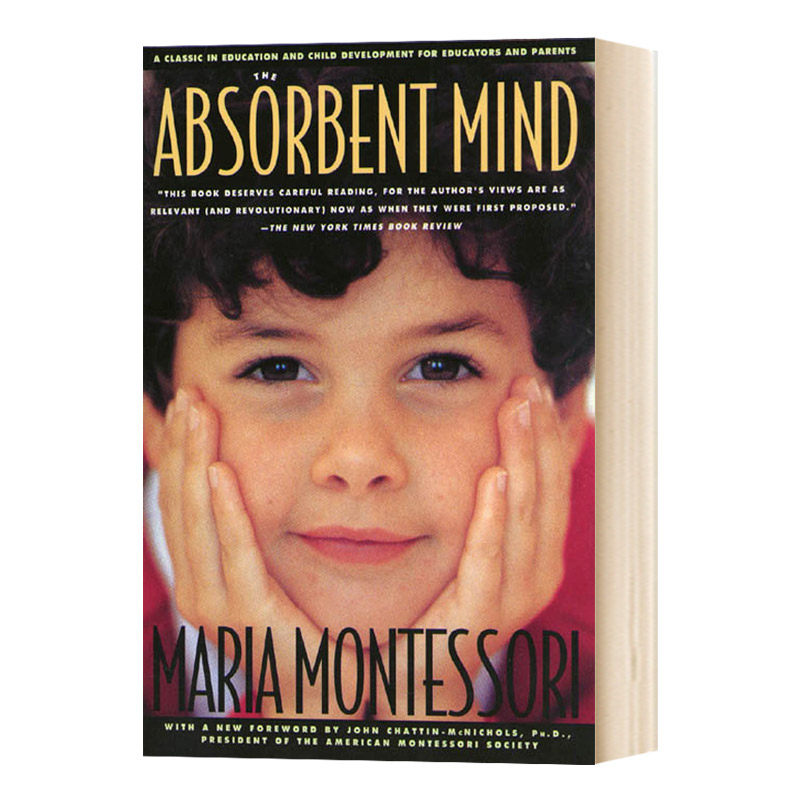 英文原版 The Absorbent Mind 蒙台梭利有吸引力的心灵 英文版