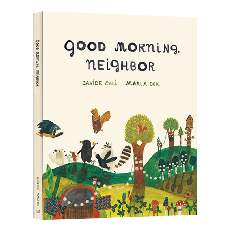 精装 早上好,邻居 英文原版 good morning neighbor 儿童绘本 maria