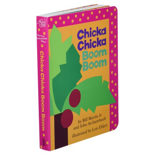 英文原版绘本 Chicka Chicka Boom Boom 叽喀叽喀碰碰 书+CD 英文版 进口英语原版书籍儿童图书