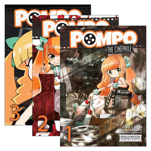进口英语原版 Pompo The 庞波小姐系列1 动漫漫画 3册 Cinéphile 英文原版 书籍 杉谷庄吾 英文版 酷爱电影