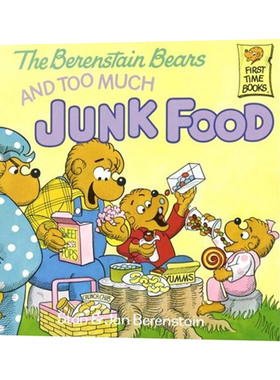 英文原版绘本 Bbears Too Much Junk Food 爱吃垃圾食品的贝贝熊 英文版 进口英语原版书籍儿童图书