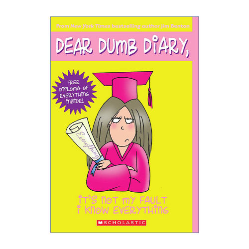 英文原版 Dear Dumb Diary 8: It's Not My Fault I Know Everything 呆呆日记/傻丫头日记8 英文版 进口英语原版书籍