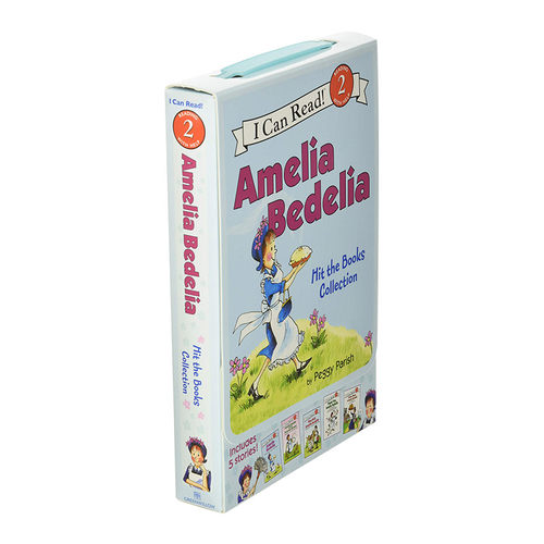 英文原版 Amelia Bedelia I Can Read Box Set #1 Amelia Bedelia Hit the Books 糊涂女佣5册盒装 英文版儿童图书