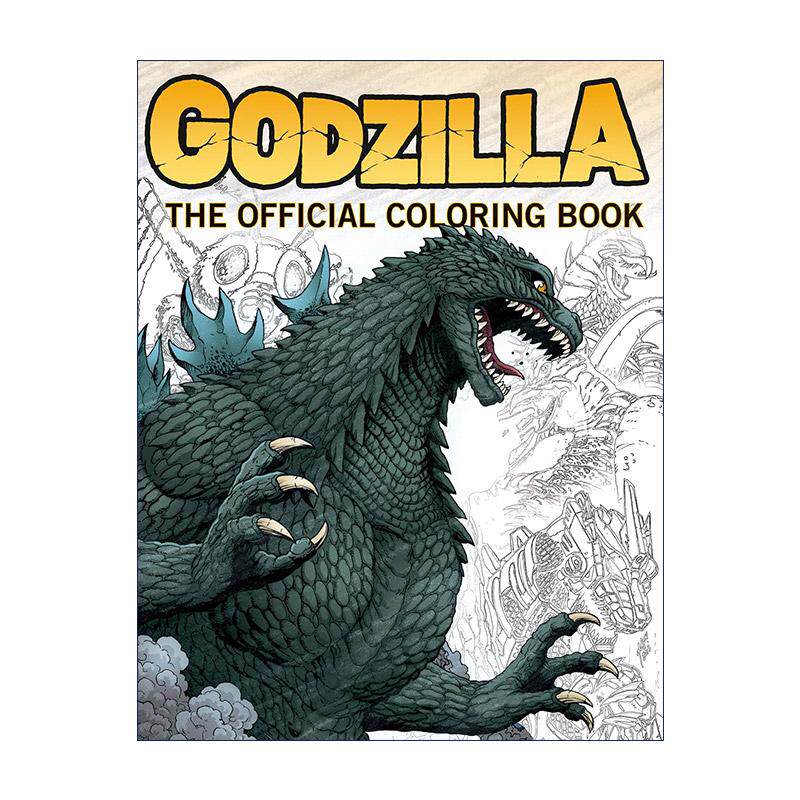 英文原版 Godzilla The Official Coloring Book 哥斯拉官方涂色书 英文版 进口英语原版书籍