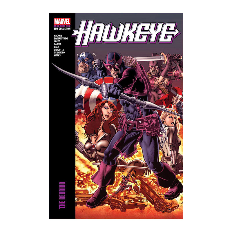 英文原版 Hawkeye Modern Era Epic Collection The Reunion 鹰眼现代史诗珍藏集 重聚 漫威漫画 Jim McCann 进口英语原版书籍