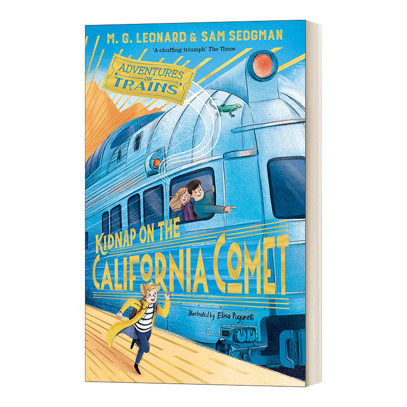 英文原版 Kidnap on the California Comet 火车冒险系列2：加州彗星上的绑架案 儿童悬疑章节小说 英文版 进口英语原版书籍