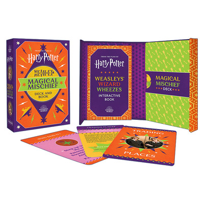 英文原版 Harry Potter Weasley & Weasley Magical Mischief Deck and Book 哈利波特 韦斯莱魔法恶作剧套装 英文版 进口英语原版