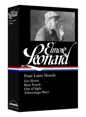 英文原版 Elmore Leonard Four Later Novels 埃尔莫伦纳德 四部后期小说 美国图书馆 精装 英文版 进口英语原版书籍