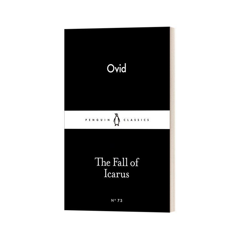 英文原版 The Fall of Icarus 堕落的伊卡路斯 奥维德 小黑书 英文版 进口英语原版书籍