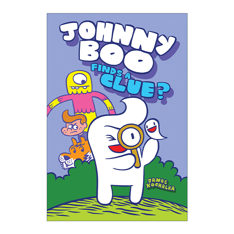 英文原版 Johnny Boo Finds a Clue 约翰尼·布系列11 找到线索 儿童趣味漫画绘本 精装 James Kochalka 英文版 进口英语原版书籍