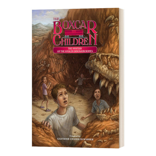 英文原版 The Mystery of the Stolen Dinosaur Bones 被盗恐龙骨骼之谜 棚车少年139 The Boxcar Children Mysteries进口英语书籍