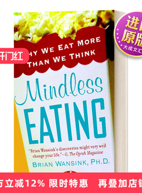 英文原版 Mindless Eating 瞎吃 最好的节食就是你根本不知道自己在节食 英文版 进口英语原版书籍
