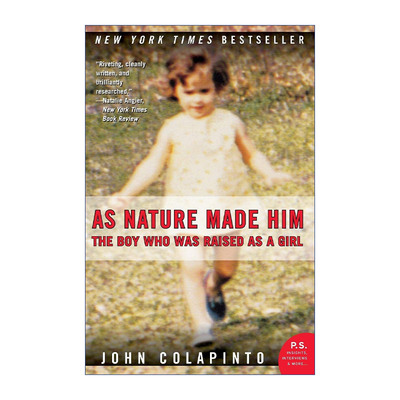 英文原版 As Nature Made Him 回归自然 被当做女孩养大的男孩 大卫利马的故事 英文版 进口英语原版书籍