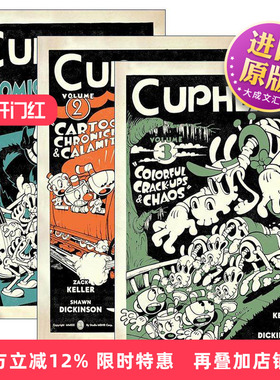英文原版 Cuphead 茶杯头官方漫画系列1-3册 英文版 进口英语原版书籍