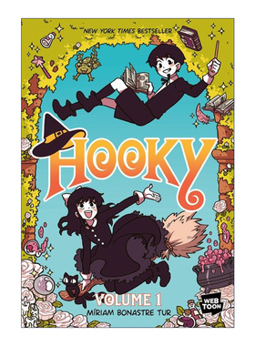 英文原版 Hooky 双胞胎兄妹的奇幻冒险1 全彩漫画 英文版 进口英语原版书籍
