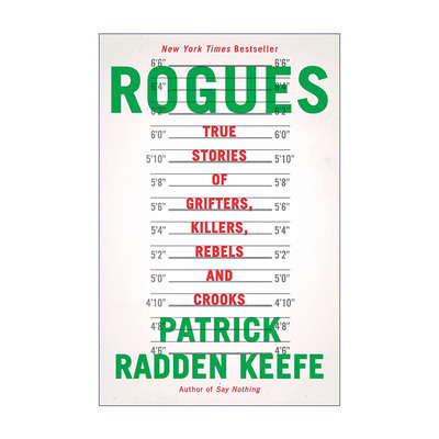 英文原版 Rogues 流氓 12个真实犯罪故事 传记 什么也别说作者Patrick Radden Keefe 英文版 进口英语原版书籍