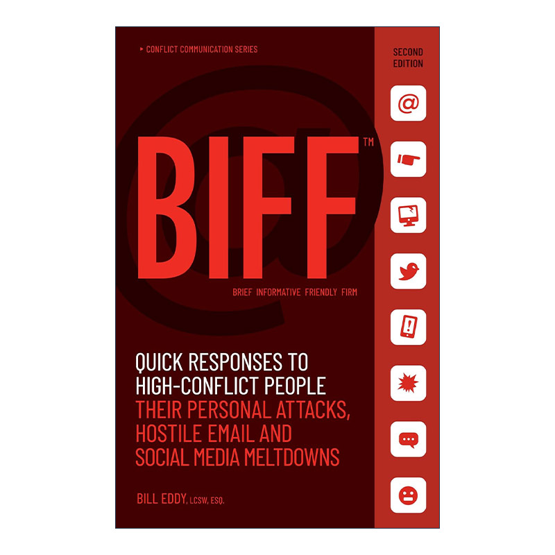 英文原版 BIFF 快速回应高冲突人格的人 沟通交际指南 别等到被欺负了才懂这些事作者Bill Eddy 英文版 进口英语原版书籍
