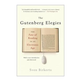 Elegies 古腾堡哀歌 进口英语原版 The 书籍 英文版 Gutenberg 悲剧 英文原版 电子时代阅读