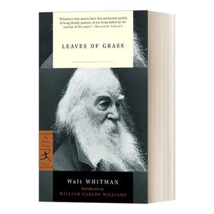 书籍 系列 惠特曼 Whitman沃尔特 Walt 进口英语原版 Leaves Grass 英文原版 草叶集 英文版 兰登书屋现代图书馆经典