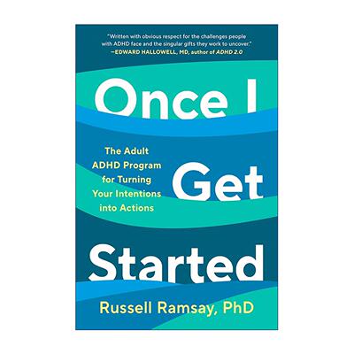 英文原版 Once I Get Started 一旦行动起来 成人注意缺陷多动障碍干预完整实操方案 治疗指南 精装 英文版 进口英语原版书籍