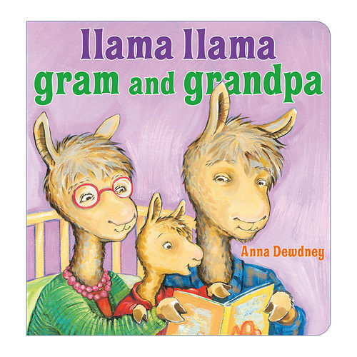英文原版 Llama Llama Gram and Grandpa 羊驼拉玛的爷爷奶奶 幼儿儿童启蒙认知绘本 纸板书 英文版 进口英语原版书籍