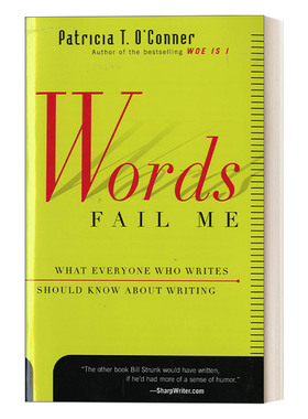 英文原版 Words Fail Me 我写不出来 英语写作必要技能 Woe Is I作者 英文版 进口英语原版书籍