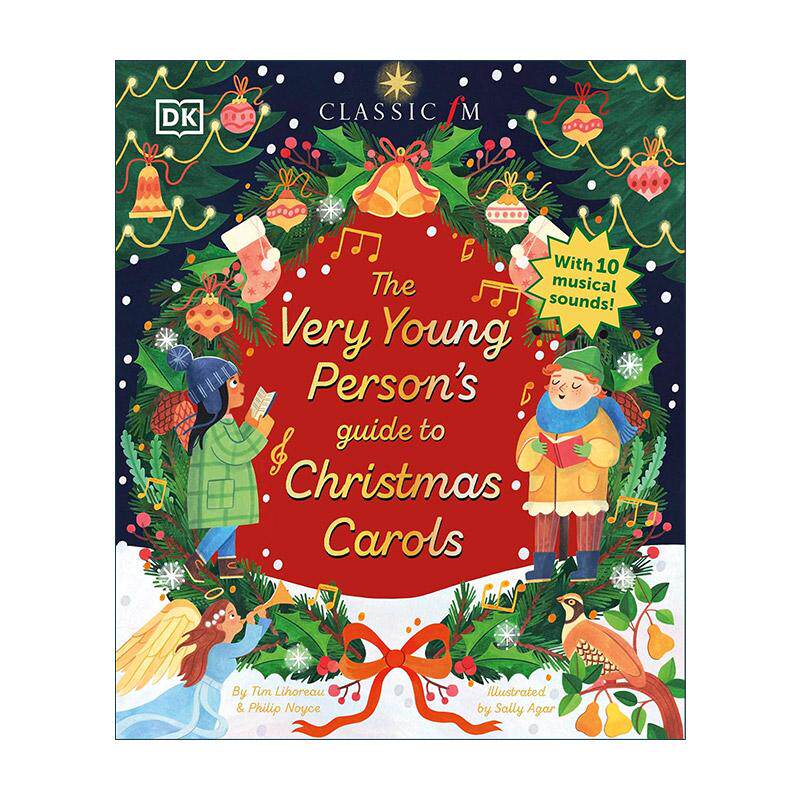 英文原版 The Very Young Person's Guide to Christmas Carols 青少年圣诞颂歌指南 圣诞节歌谣活动玩具发声书 精装 英文版