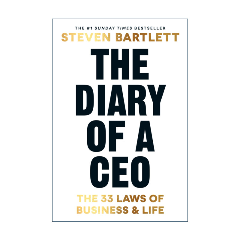 英文原版 The Diary of a CEO  CEO日记 史蒂文·巴特利特的33条商业与生活法则 英文版 进口英语原版书籍