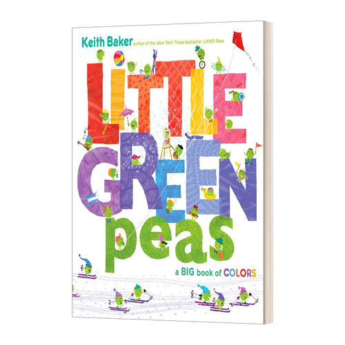 精装 英文原版绘本 Little Green Peas 小绿豌豆 纸板书 英文版 进口英语原版书籍儿童图书
