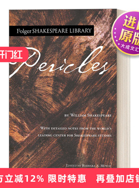 英文原版 Pericles 伯里克利 福尔杰莎士比亚图书馆系列 Folger Library Shakespeare 英文版 进口英语原版书籍