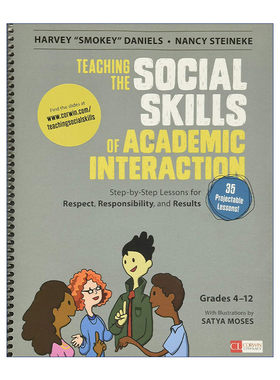 英文原版 Teaching the Social Skills of Academic Interaction  Grades 4-12 合作学习技能35课 4-12年级阶段 英文版 进口书籍