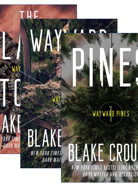 英文原版小说 The Wayward Pines Trilogy 松林异境三部曲3册 人生复本作者Blake Crouch 英文版 进口英语原版书籍