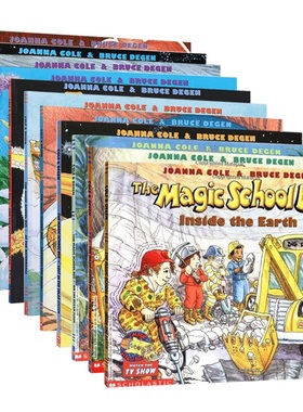 英文原版绘本 神奇校车第一辑11册 Magic School Bus 英语科普动画手绘彩绘版 儿童科普读物图画书英文版