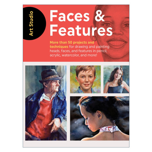 英文原版 Art Studio Faces & Features 艺术工作室 面孔与特征 50多个关于面孔和特种的分步画法指南 英文版 进口英语原版书籍