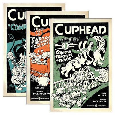 英文原版 Cuphead 茶杯头官方漫画系列1-3册 英文版 进口英语原版书籍