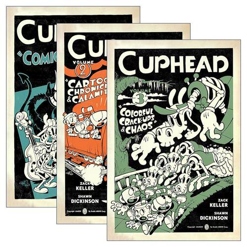 英文原版 Cuphead 茶杯头官方漫画系列1-3册 英文版 进口英语原版书籍