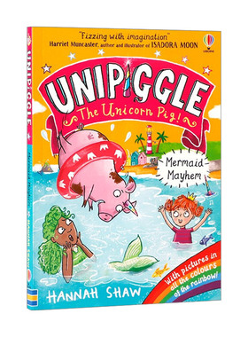 独角猪 美人鱼混乱 英文原版 Usborne Unipiggle: Mermaid Mayhem 尤斯伯恩儿童全彩幽默搞笑章节桥梁书 英文版 进口英语原版书籍