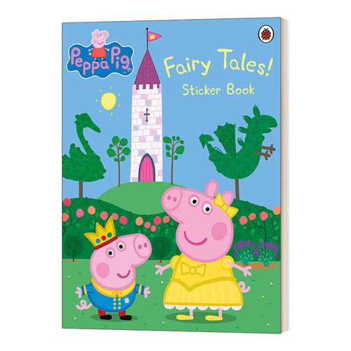 英文原版 Peppa Pig Fairy Tales Sticker Book 小猪佩奇童话故事贴纸书 英文版 进口英语原版书籍儿童图书
