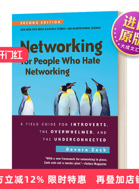 英文原版 Networking for People Who Hate Networking 零压力社交 内向者的轻松人脉术 英文版 进口英语原版书籍