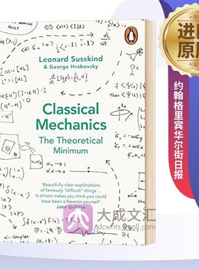 开始学物理时需要了解的东西 Classical Mechanics The Theoretical Minimum 英文原版 英文版进口原版英语书籍