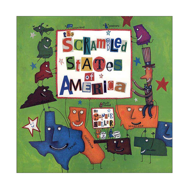 英文原版 The Scrambled States of America 美利坚众和国的古怪故事 五十个州共同主演的故事 英文版 进口英语原版书籍