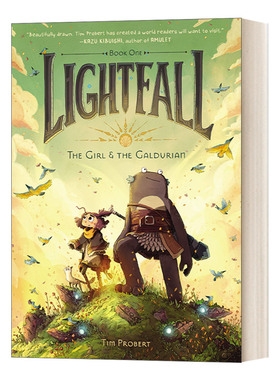 英文原版 Lightfall 1 The Girl and the Galdurian  光陨1 少女与加杜里安 全彩漫画小说 英文版 进口英语原版书籍
