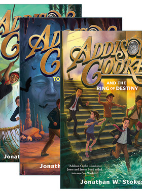 英文原版 Addison Cooke 艾迪生库克系列3册 儿童章节桥梁书 Jonathan W. Stokes 英文版 进口英语原版书籍