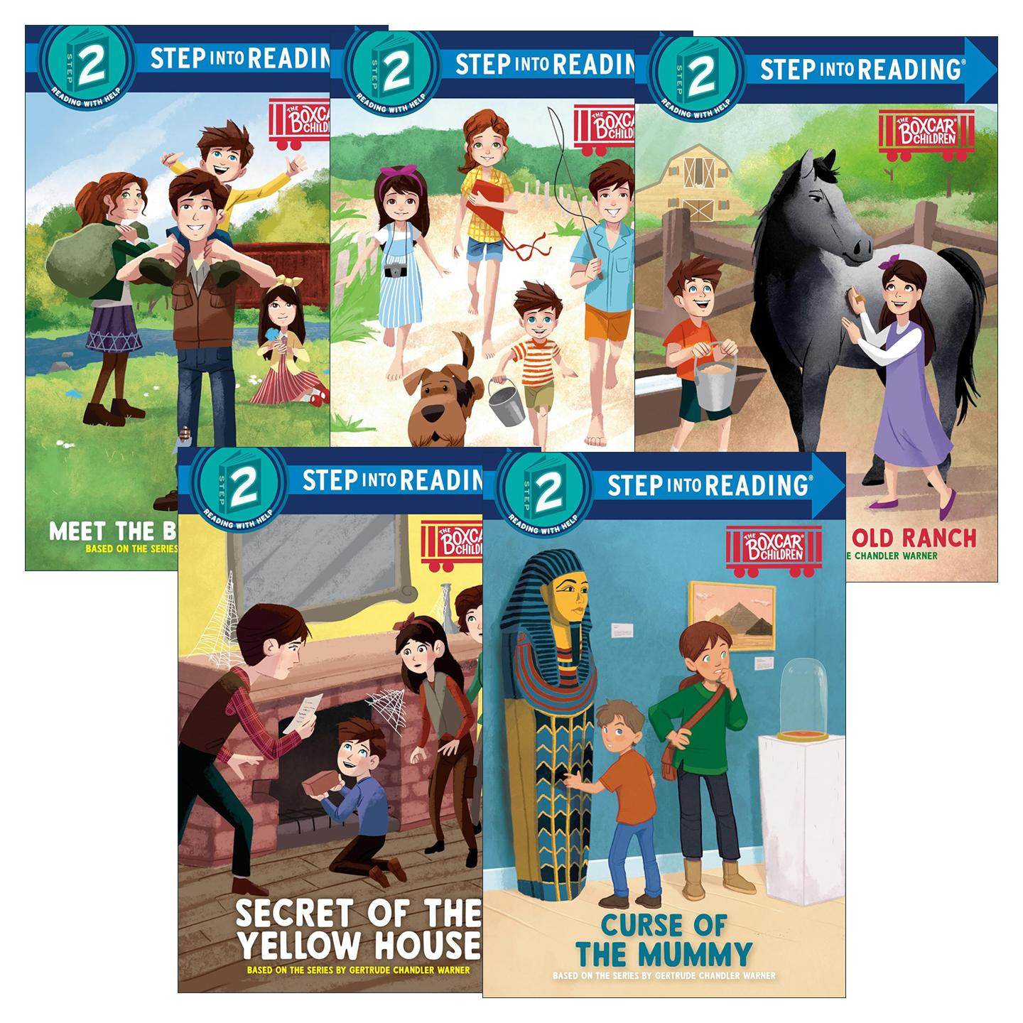 英文原版 Step into Reading 2 Boxcar Children Early Reader 棚车少年系列5册 英文版 进口英语原版书籍