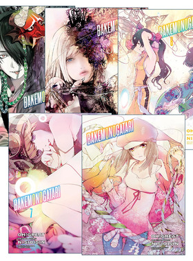 英文原版 Bakemonogatari manga 化物语系列6-10册 同名动漫漫画 NISIOISIN西尾维新 英文版 进口英语原版书籍