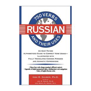 Verbs and 进口原版 750 书籍 750个俄语动词与用法 Russian Uses 原版 Their