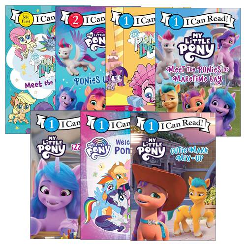 英文原版 My Little Pony 小马宝莉系列7册 I Can Read 分级阅读 做蛋糕 小马湾的小马们 欢迎来到小马谷 英文版 进口英语原版书籍