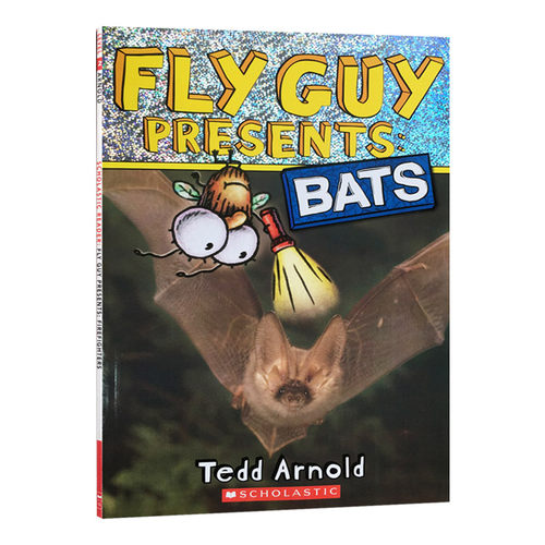 英文原版 Fly Guy Presents #6 Bats Scholastic Reader  Level 2 苍蝇小子6 蝙蝠 英文版儿童图书