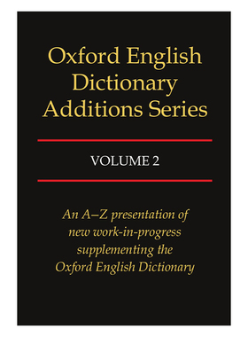 英文原版 Oxford English Dictionary Additions Series Volume 2 牛津英语大词典增补本 精装第二卷 英文版 进口英语原版书籍